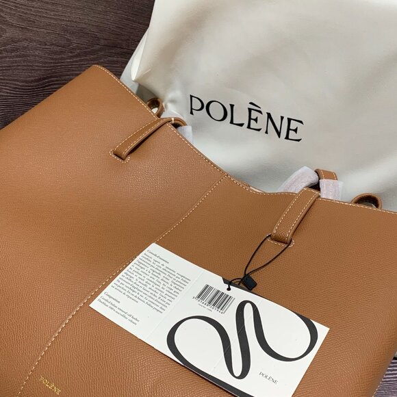 Polaine bag leather brown shoulder pouch - Picture 4 of 4